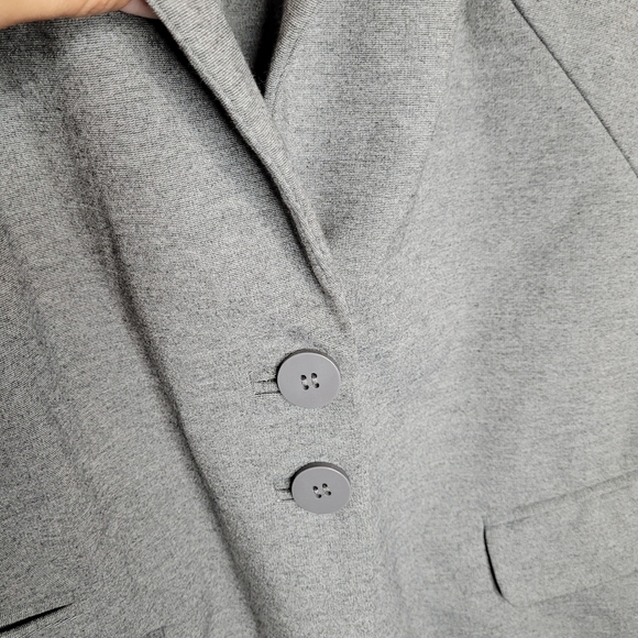 Lane Bryant Grey soft women's jacket blazer size 28 office career - Picture 3 of 9
